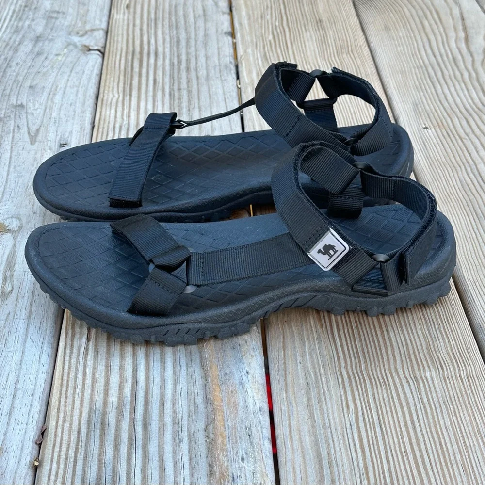 Camel Crown Hiking Outdoor Sports Black Sandals K922162687 Men's Size US 12